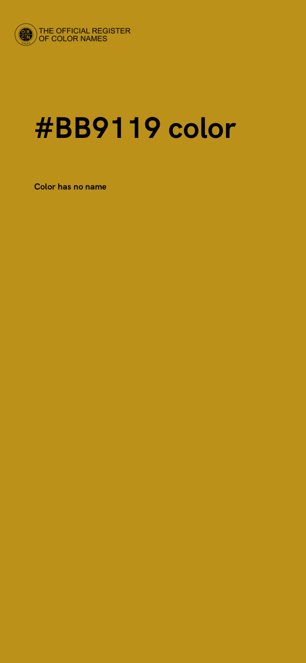 #BB9119 color image