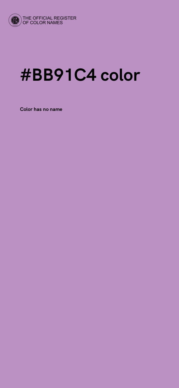 #BB91C4 color image
