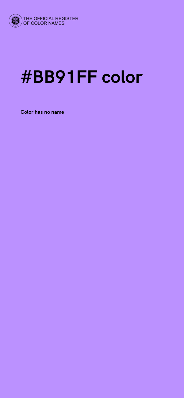 #BB91FF color image