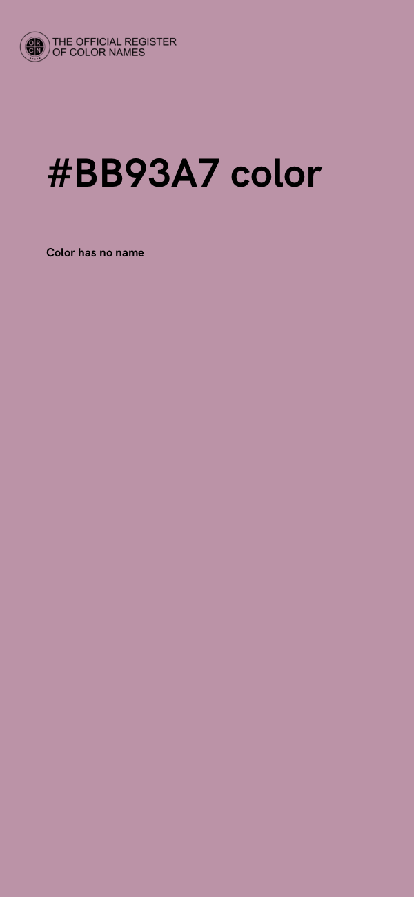 #BB93A7 color image