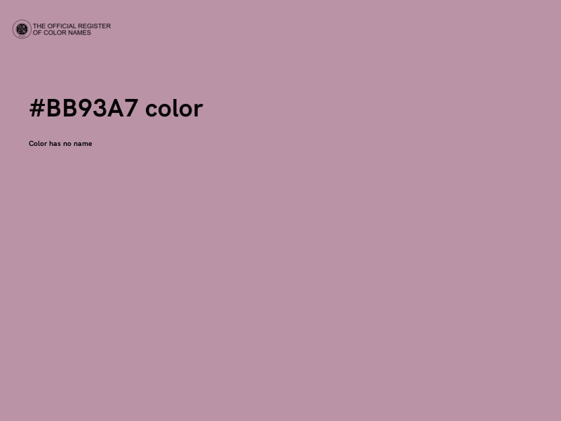 #BB93A7 color image