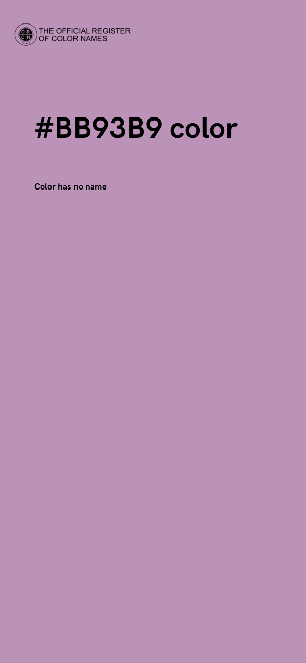 #BB93B9 color image