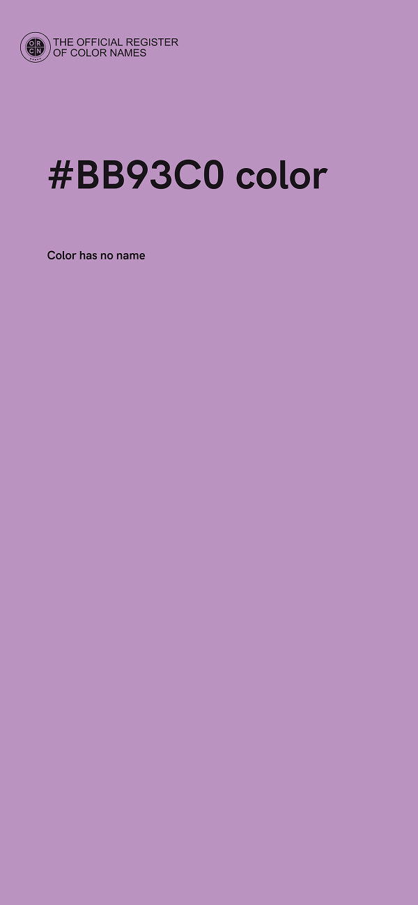 #BB93C0 color image