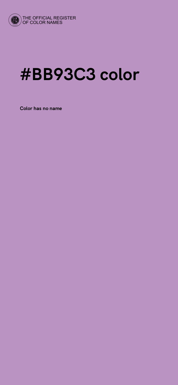 #BB93C3 color image