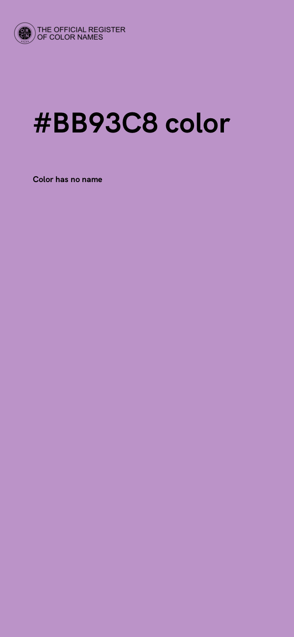 #BB93C8 color image