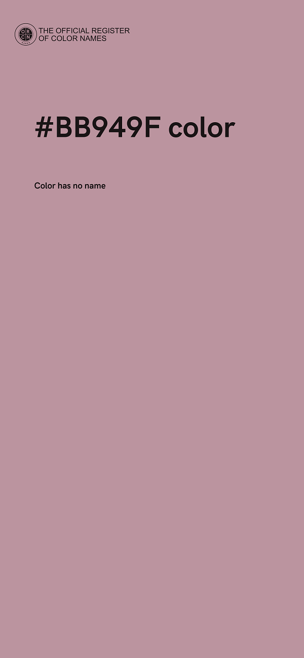 #BB949F color image