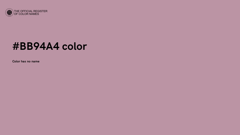 #BB94A4 color image