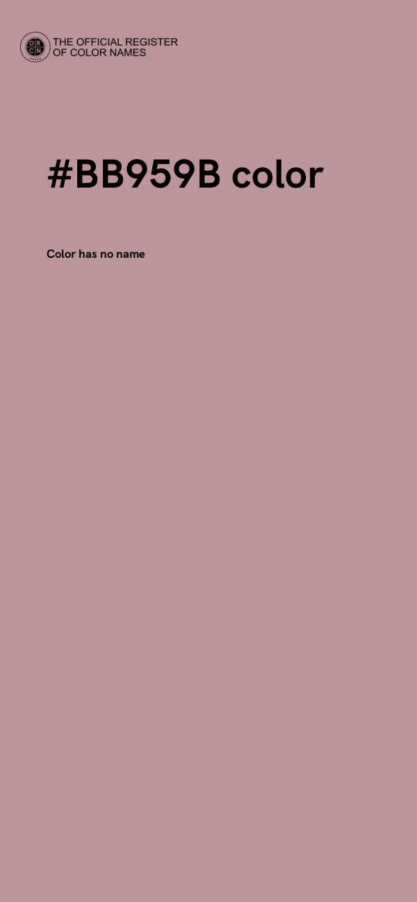 #BB959B color image
