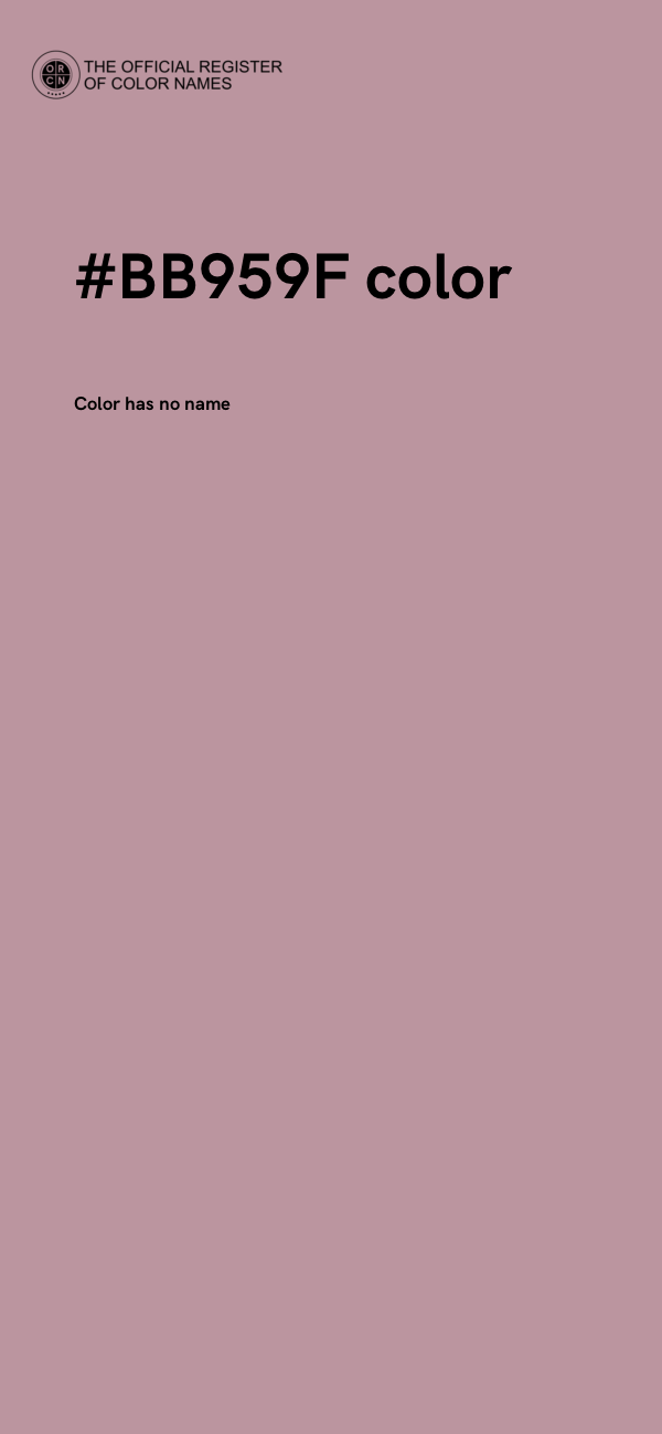 #BB959F color image