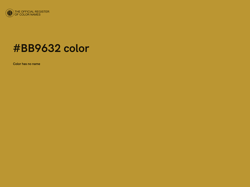 #BB9632 color image