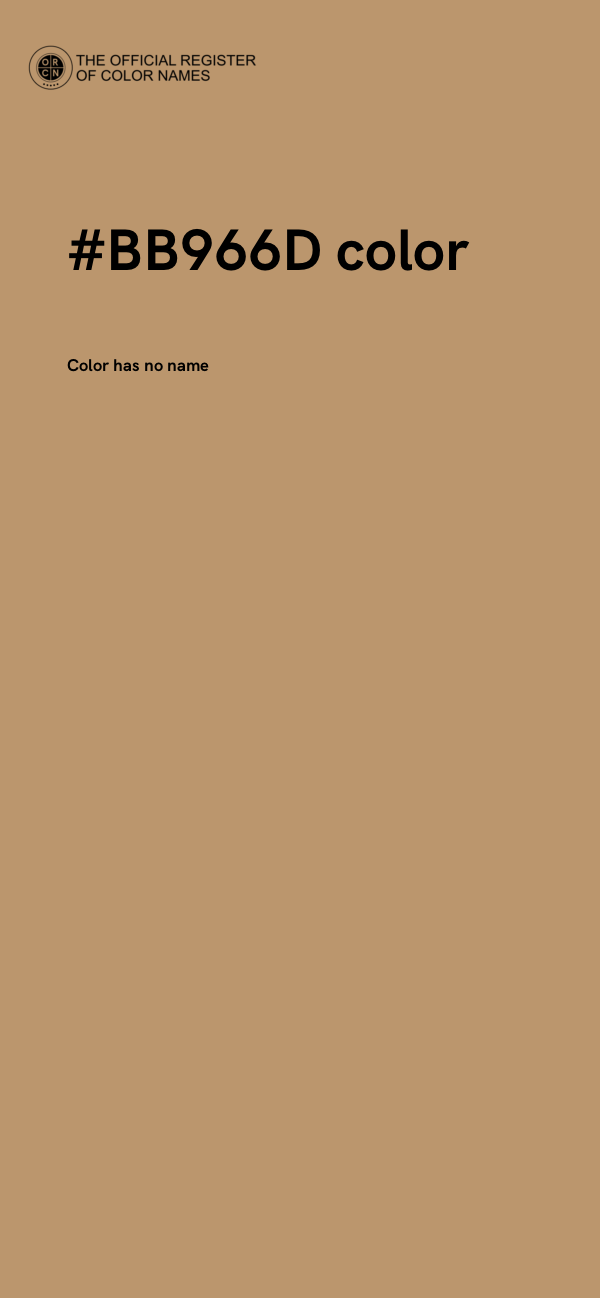 #BB966D color image