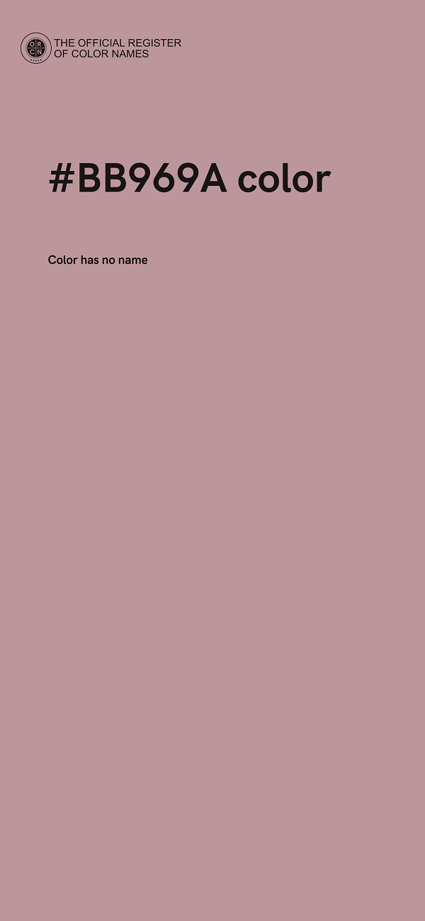 #BB969A color image