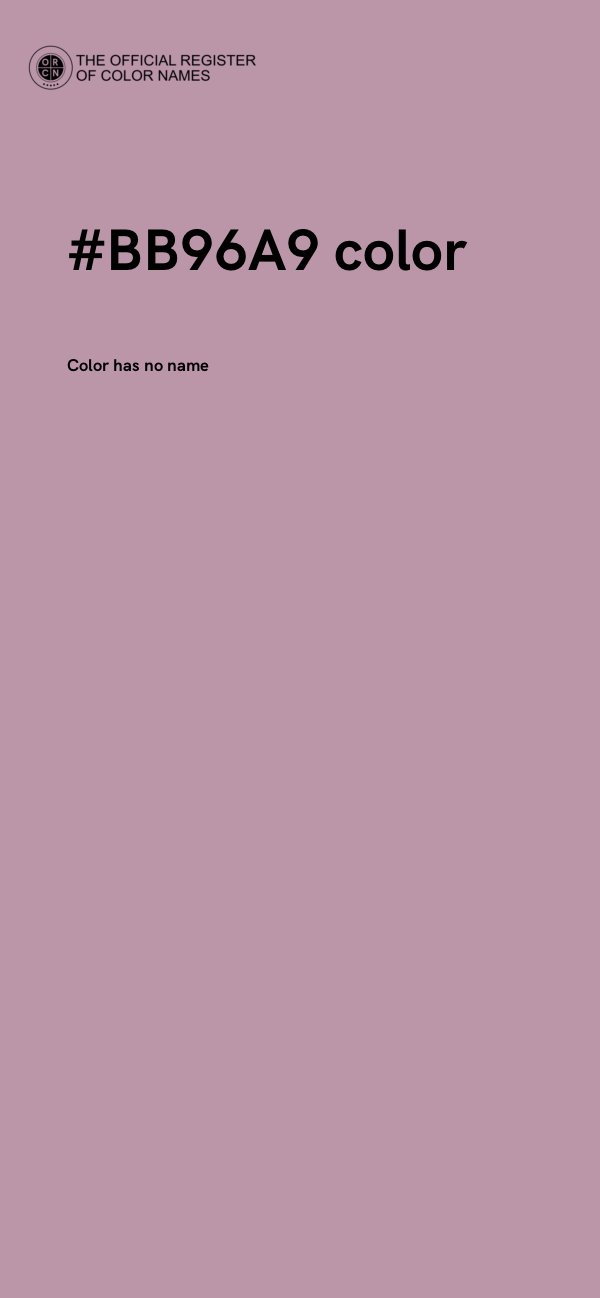 #BB96A9 color image
