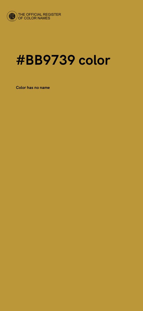 #BB9739 color image