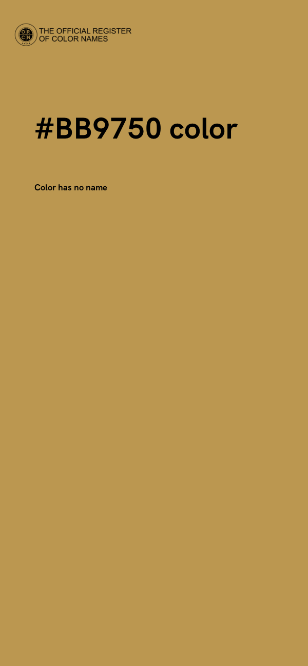 #BB9750 color image