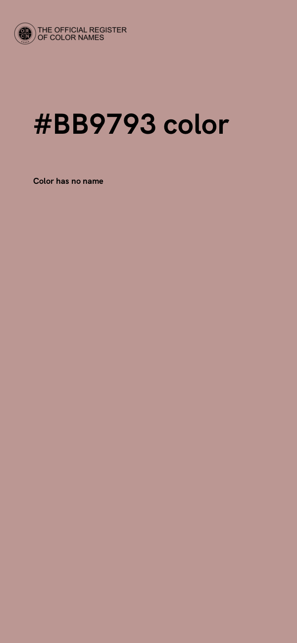 #BB9793 color image