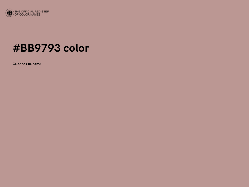 #BB9793 color image