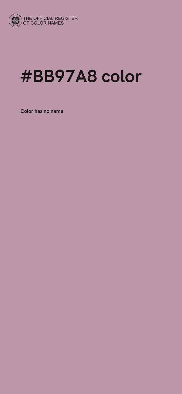 #BB97A8 color image