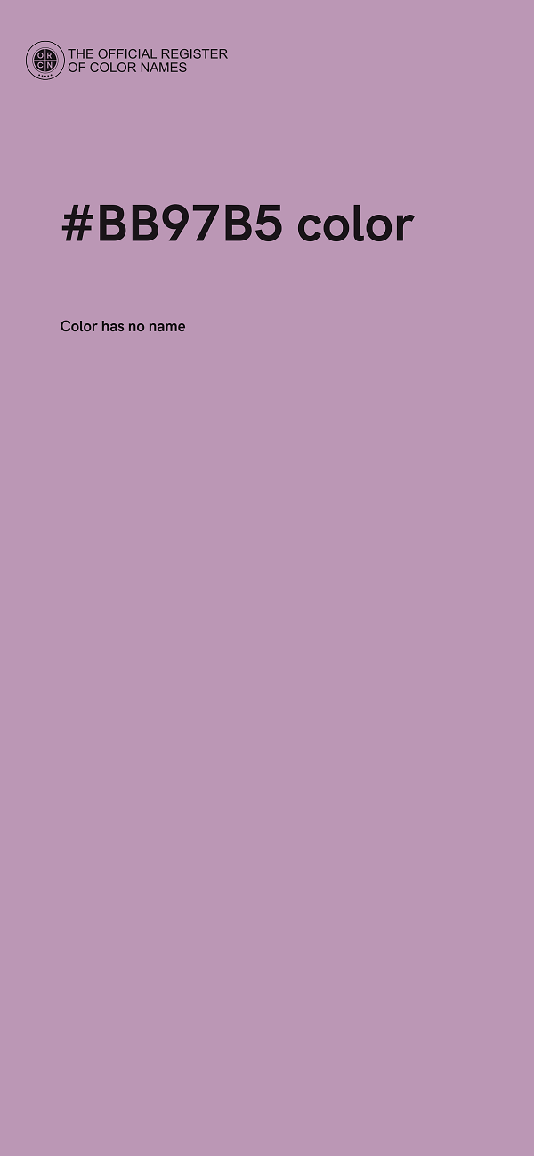 #BB97B5 color image