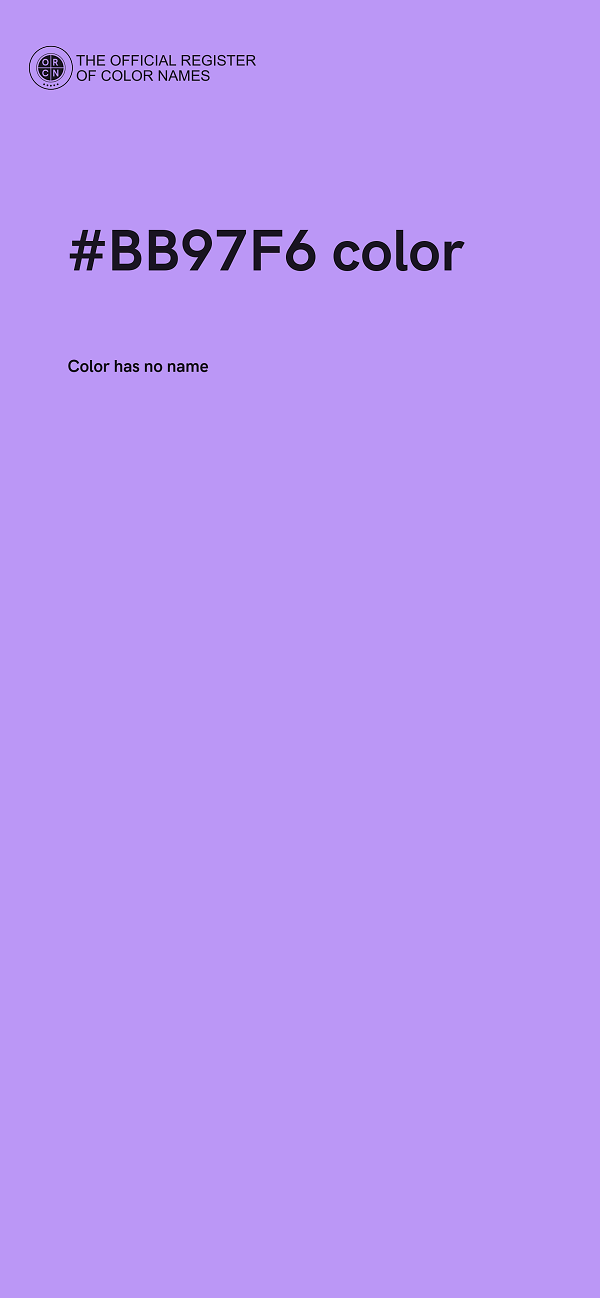 #BB97F6 color image