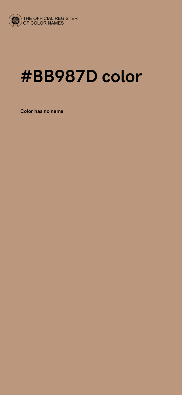 #BB987D color image