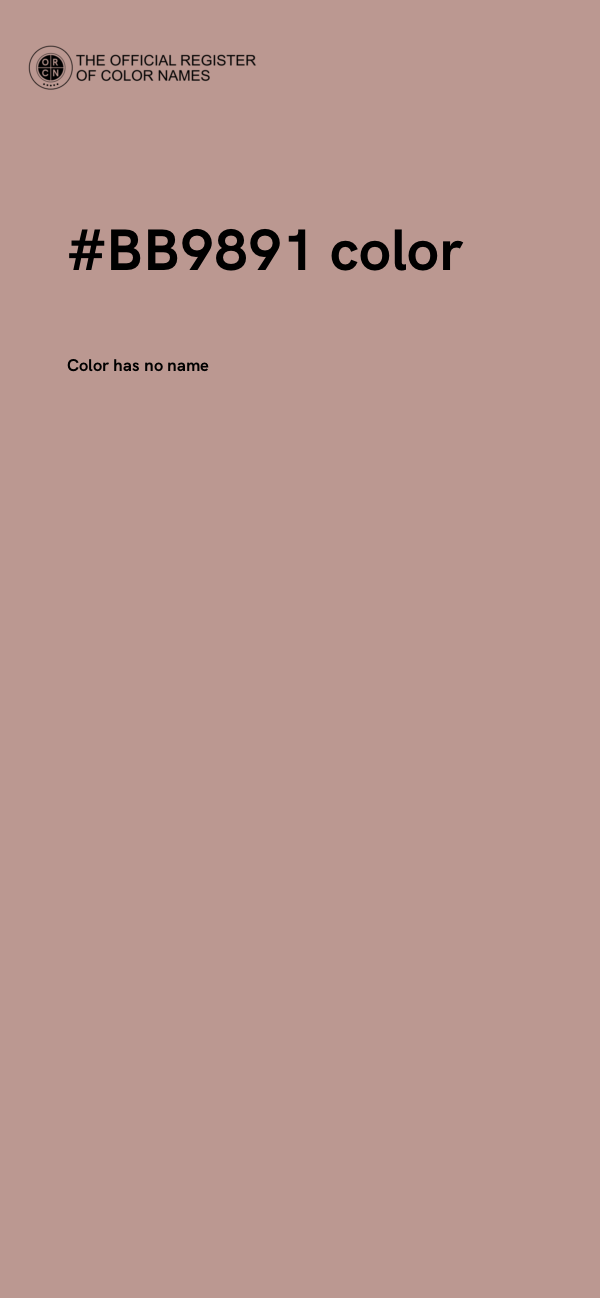 #BB9891 color image
