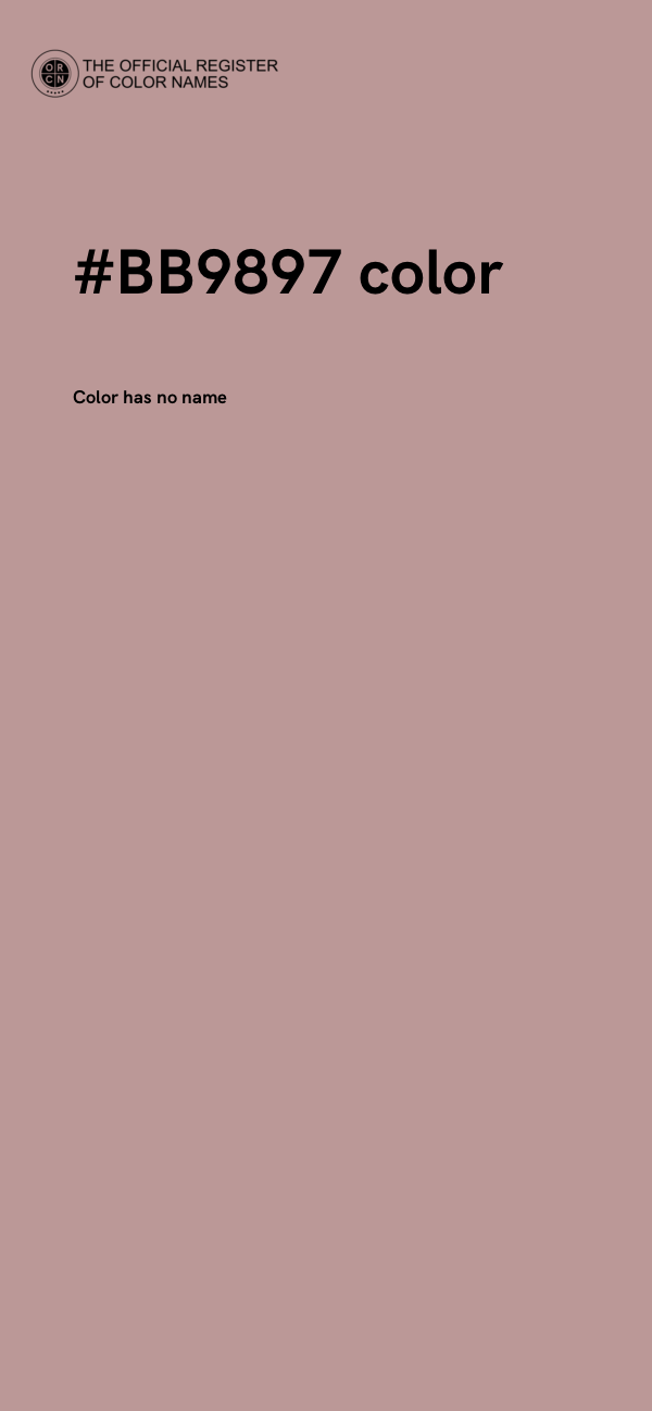 #BB9897 color image