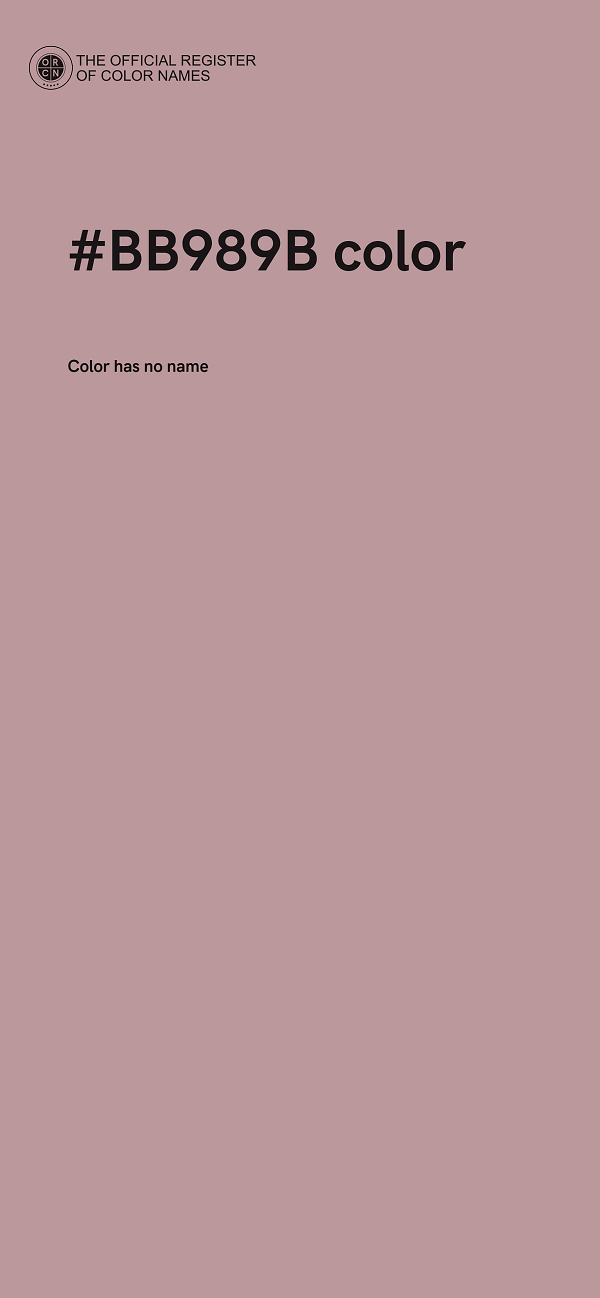 #BB989B color image