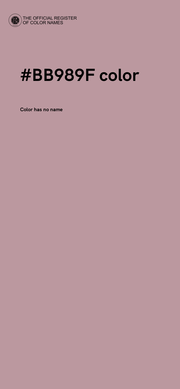 #BB989F color image