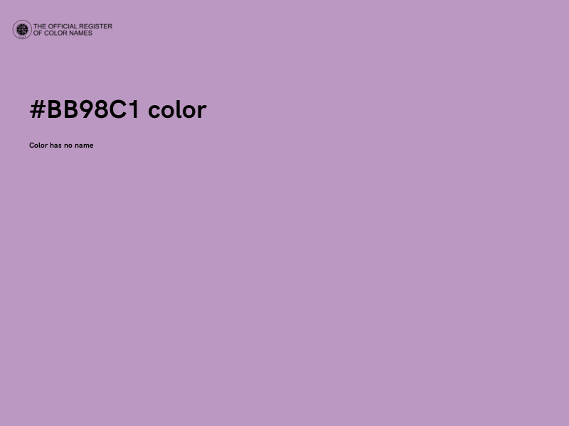 #BB98C1 color image