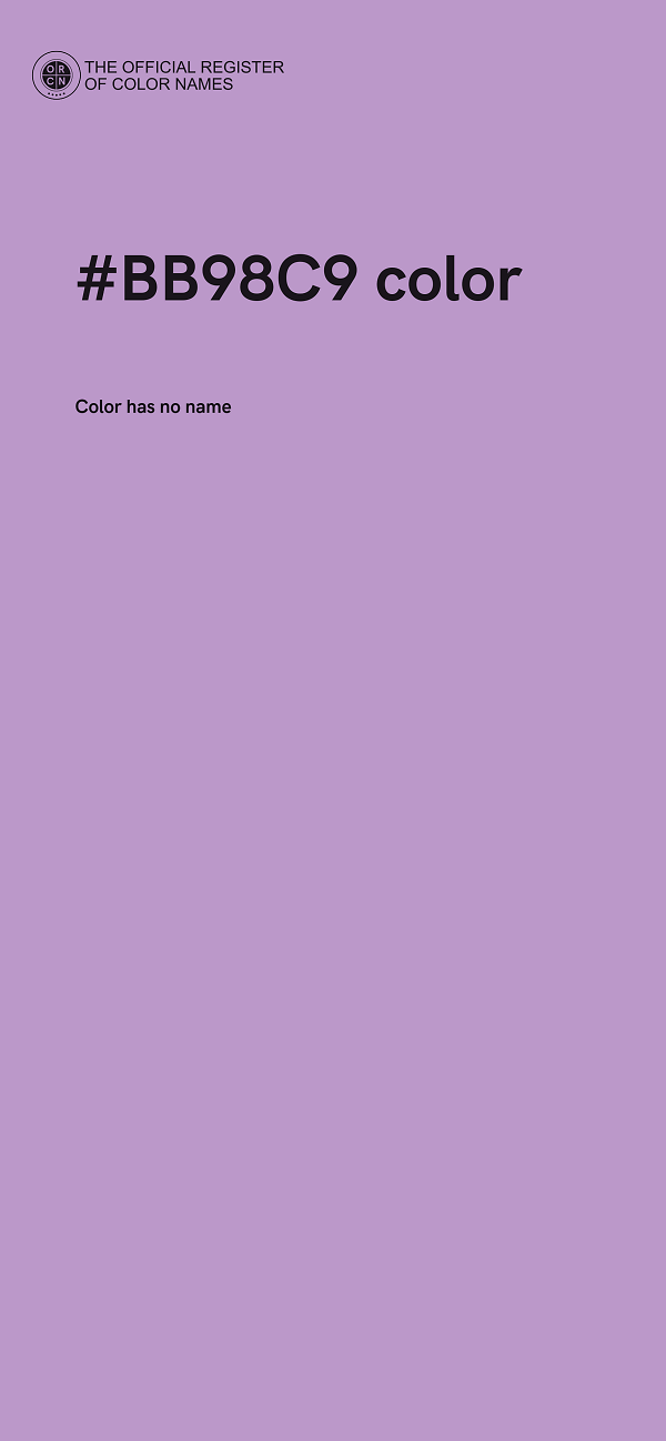 #BB98C9 color image