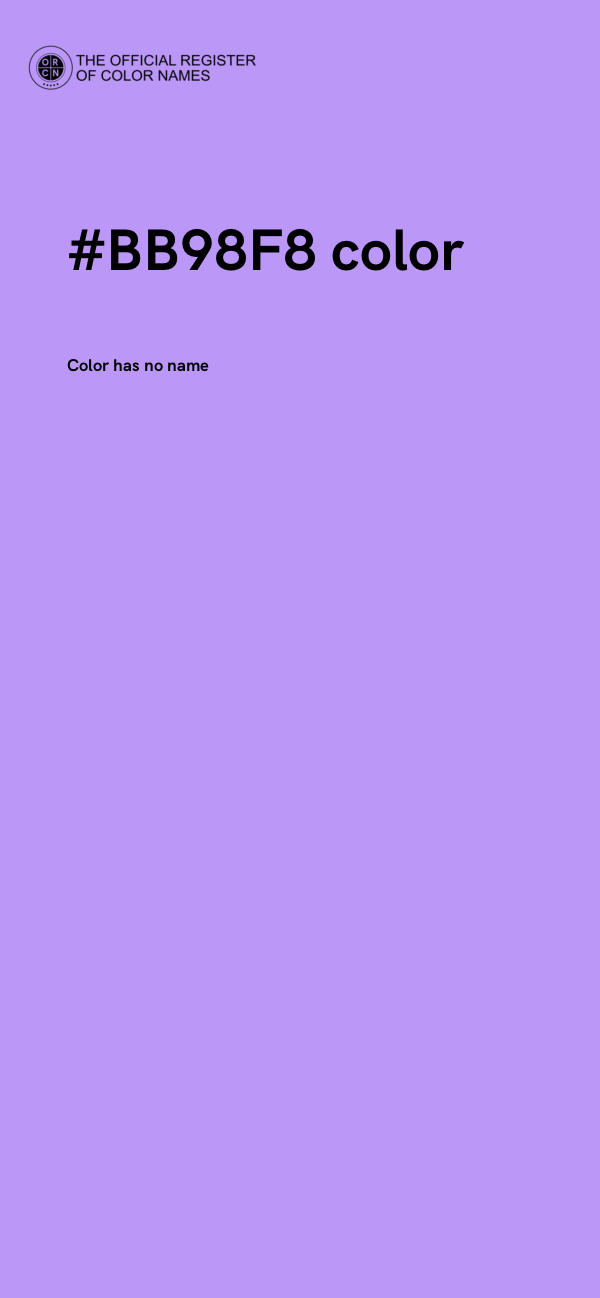#BB98F8 color image