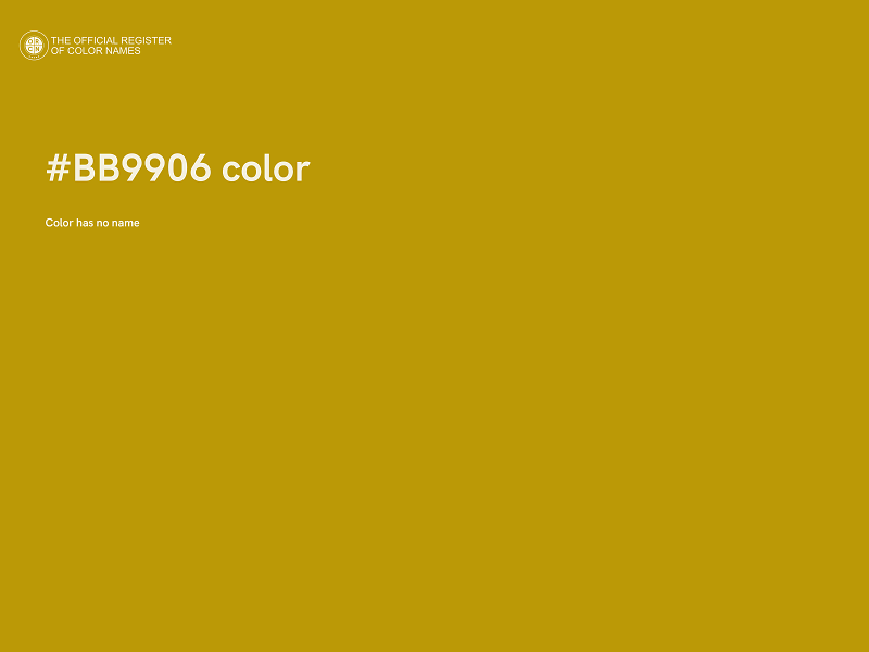 #BB9906 color image