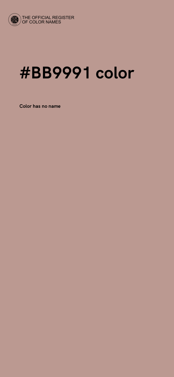 #BB9991 color image