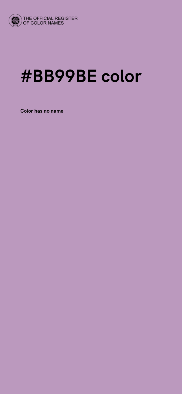 #BB99BE color image