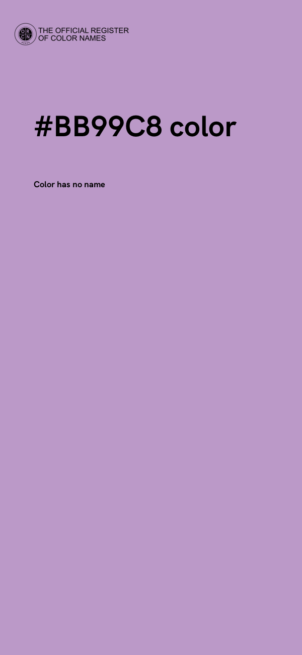 #BB99C8 color image