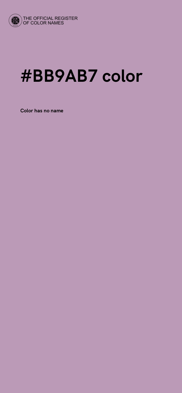 #BB9AB7 color image