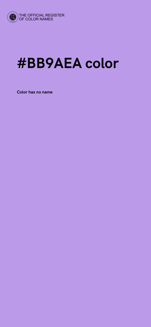 #BB9AEA color image