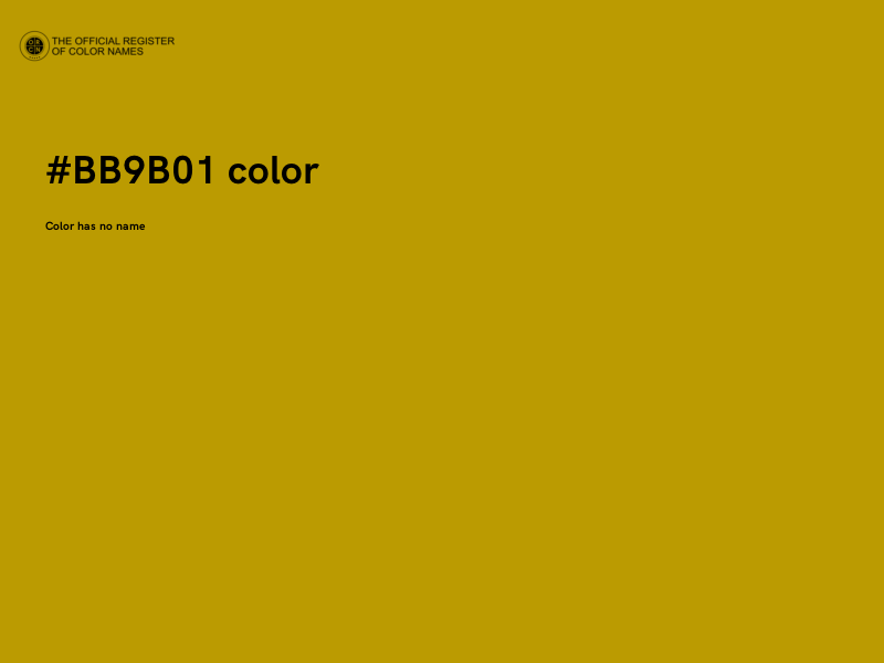 #BB9B01 color image