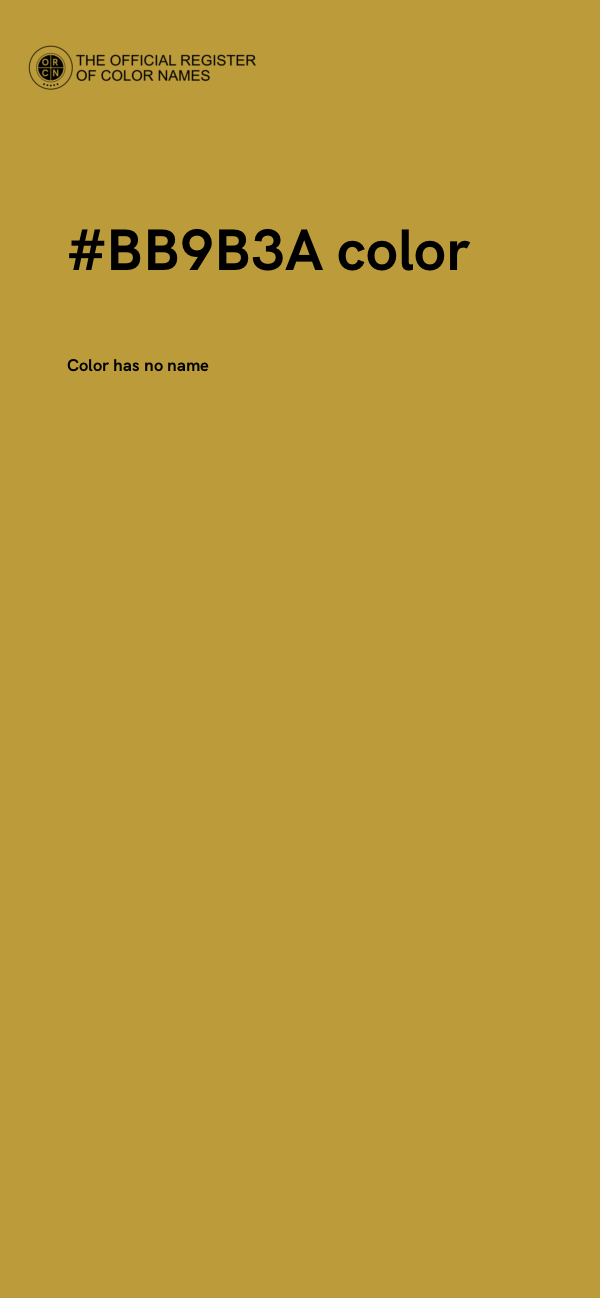 #BB9B3A color image