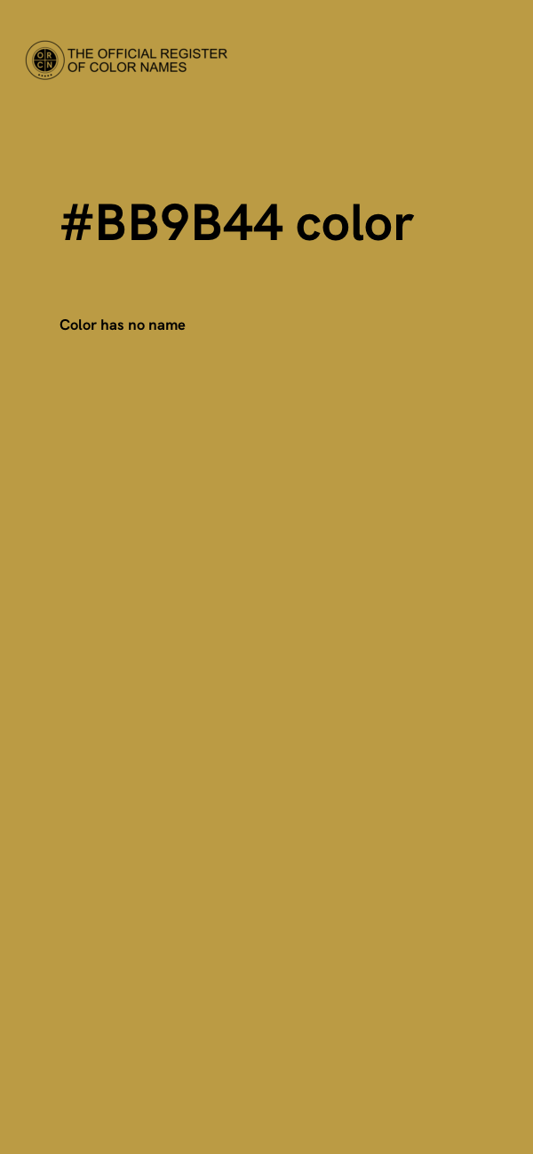 #BB9B44 color image