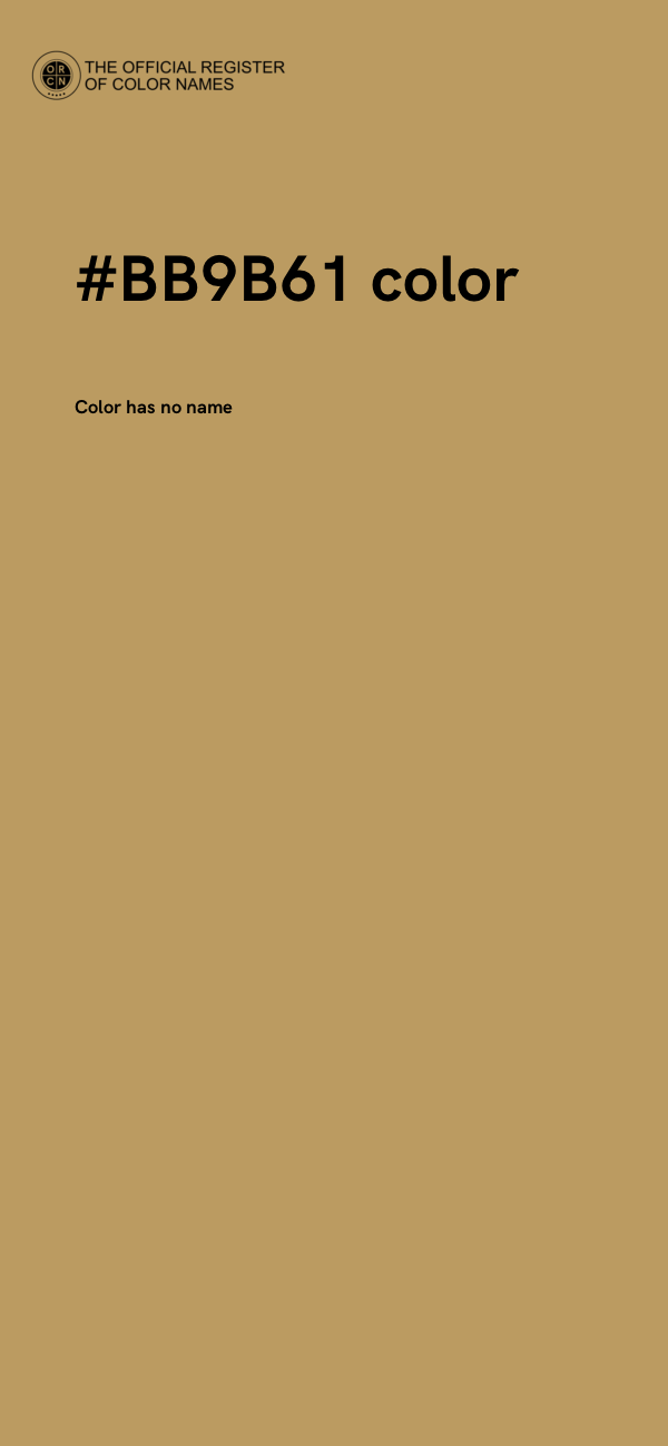 #BB9B61 color image