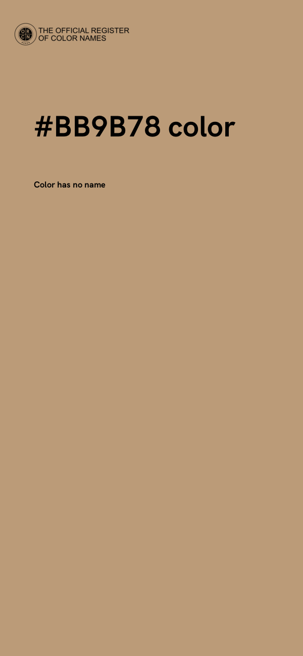 #BB9B78 color image
