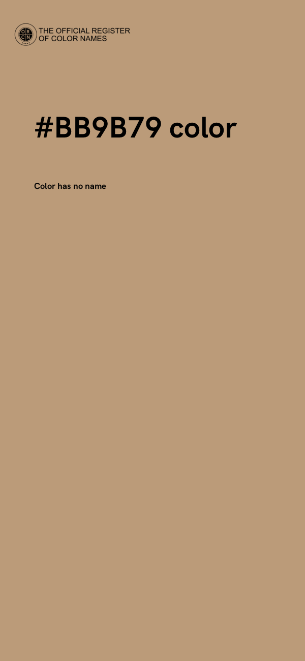 #BB9B79 color image