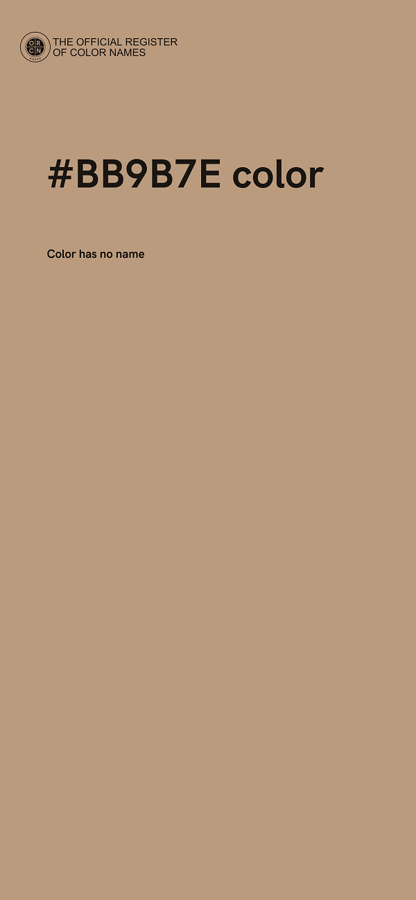 #BB9B7E color image