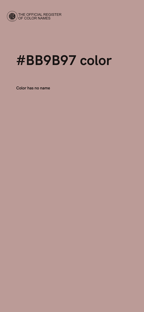 #BB9B97 color image