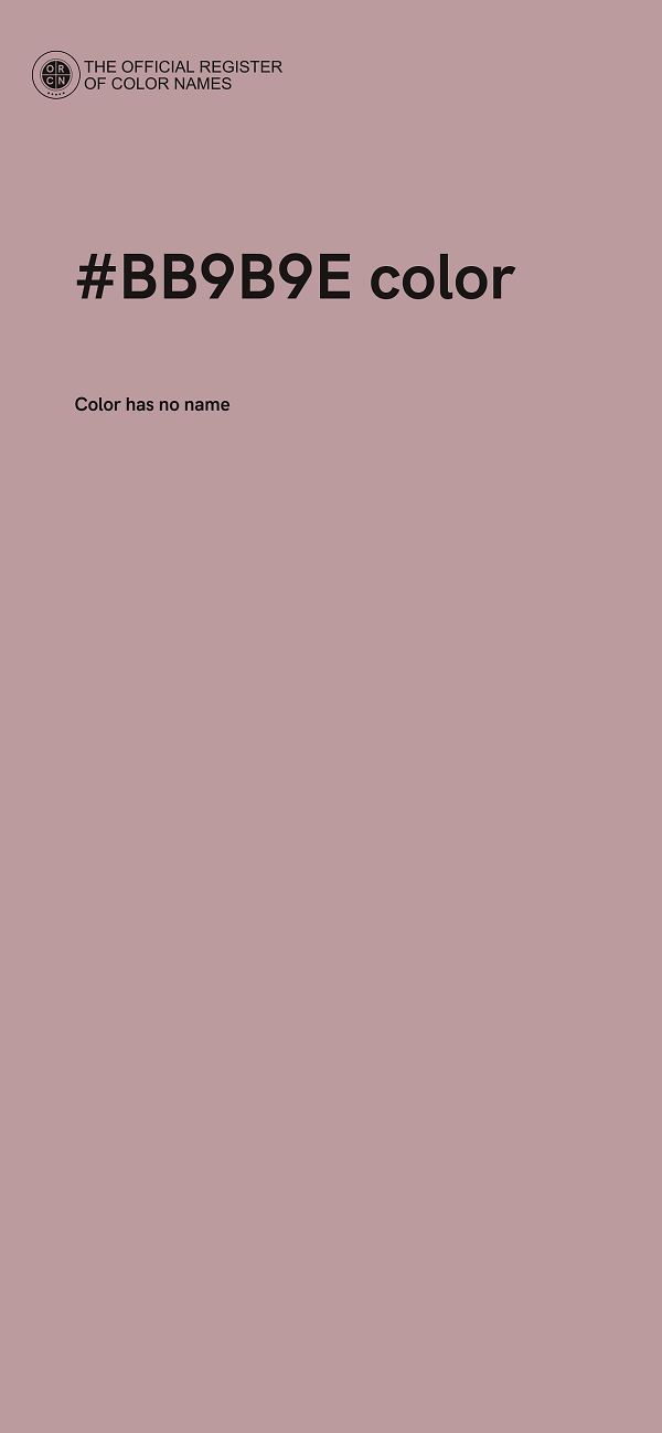 #BB9B9E color image