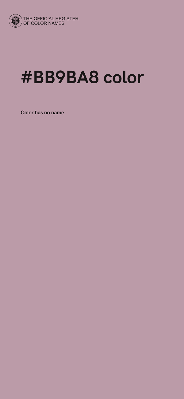 #BB9BA8 color image