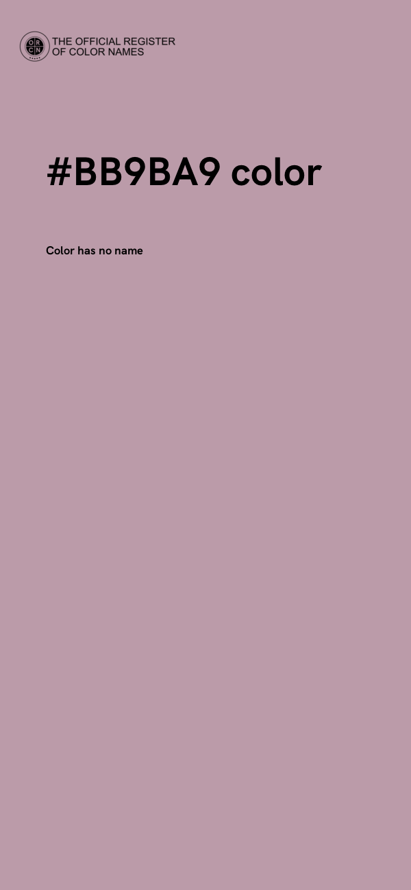 #BB9BA9 color image
