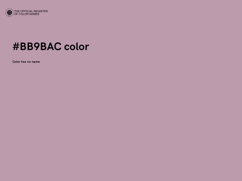 #BB9BAC color image